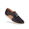 Rollie Womens Sidecut Punch Black Leather Shoe